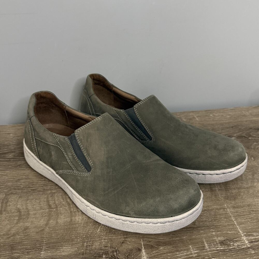 Dansko Trent Loafer Mens 12 Green Leather Slip On Casual Slip Resistant EU 45